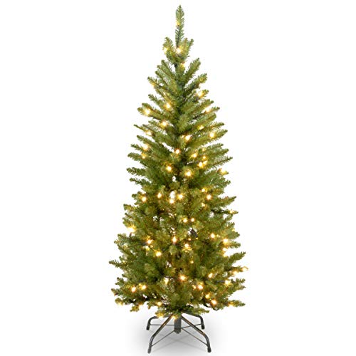 National Tree 4.5 Foot Kingswood Fir Pencil Tree with 150 Clear Lights (KW7-300-45)