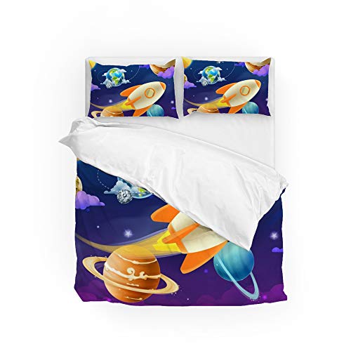 Housse de couette Système Solaire de qualité hôtelière supérieure pour lit Super King Size