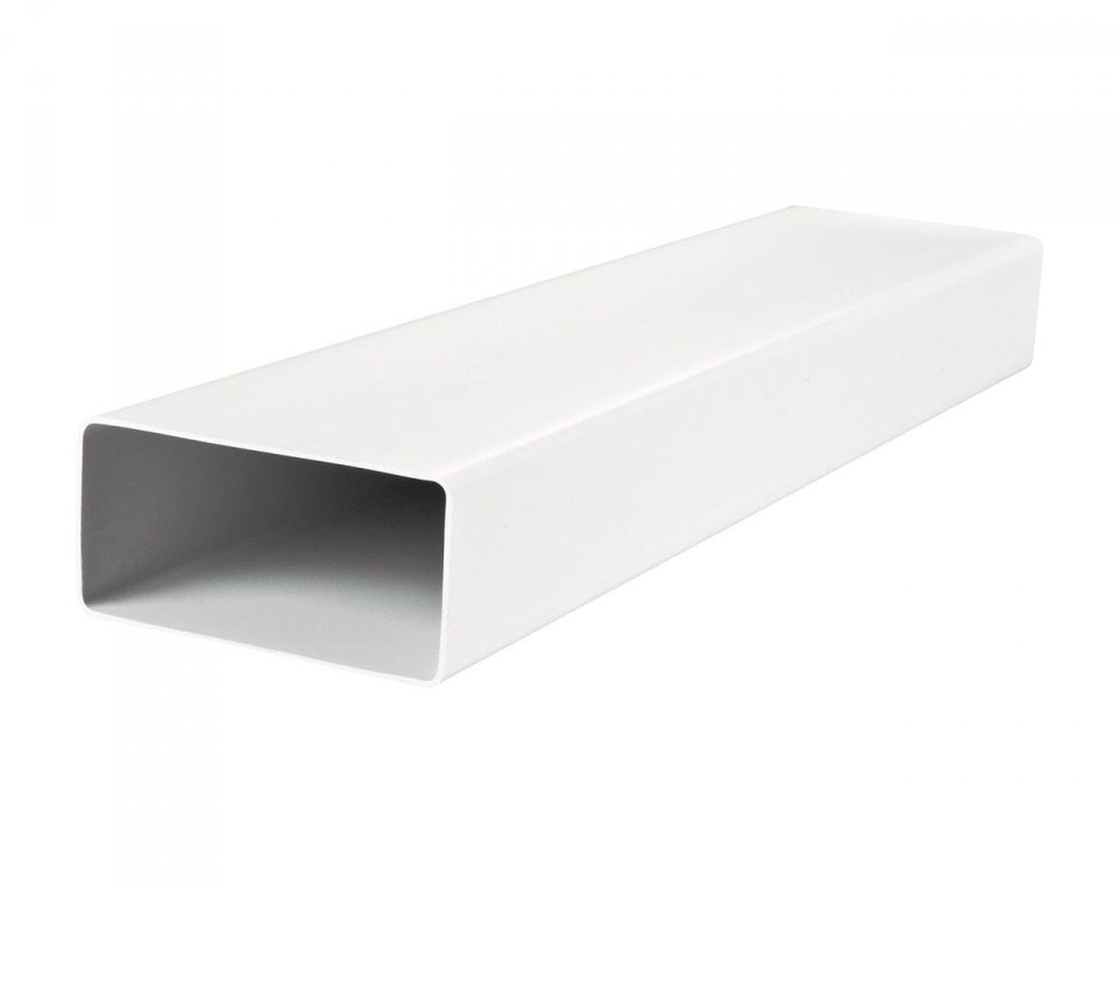Flat Rectangular Duct 110x54 1m Length Ventilation Extractor Fans Heat Recovery (40100-1m Length 110 x 54)