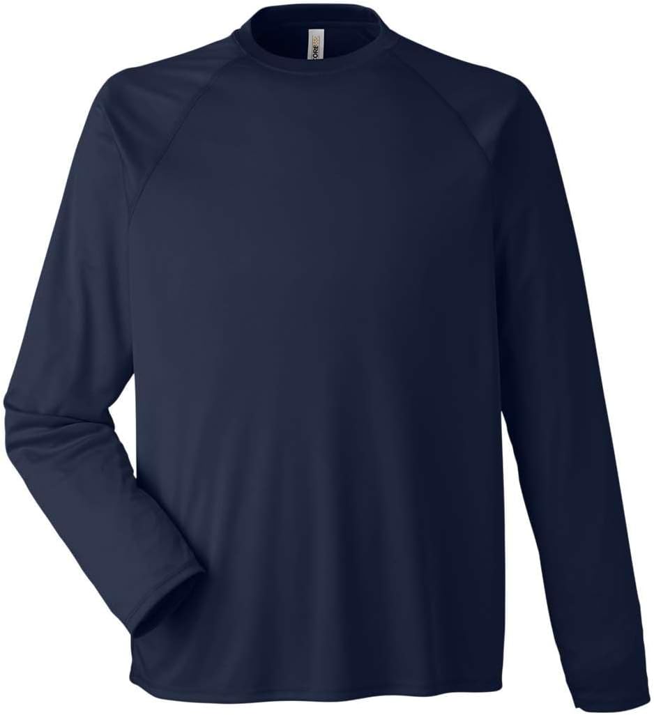 Core 365 Unisex Ultra ™ Long-Sleeve Raglan T-Shirt - Classic Navy - 4XL