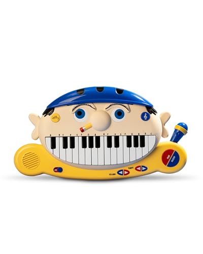 SML Official Merch - Jeffy Piano - Cartoon Piano Keyboard - 24 Keys, Jeffy UHH Tones, Sing & Record, Includes 3 SML Songs - M