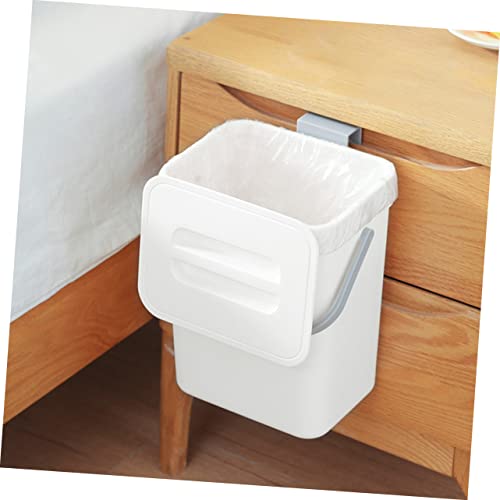 Bote de basura rectangular de pared con tapa Outanaya miniatura 7