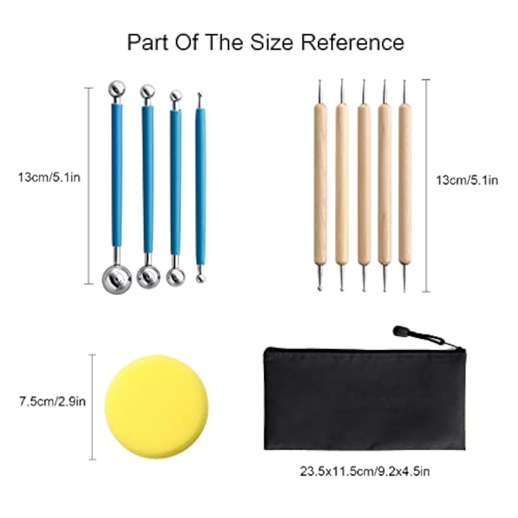 Wooden Handle Drill Pen for Clay Sculpture and Engraving