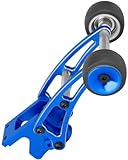 BRCatWPark Aluminum Adjustable Wheelie Bar Set Upgrades Part for 1/14 MJX 14209 14210 H14BM High Speed RC Car,RC Adjustable Front Stand Up Wheel Hops Up,Navy Blue