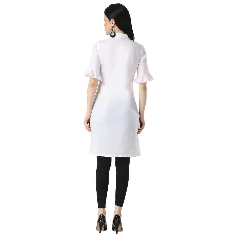 Image of OM SAI LATEST CREATION Designer Slub Cotton Fully Stitched Anarklai Kurti for Women & Girls on Jeans Palazzo or Skirt (Plus Size Upto 2XL)-(Grey)