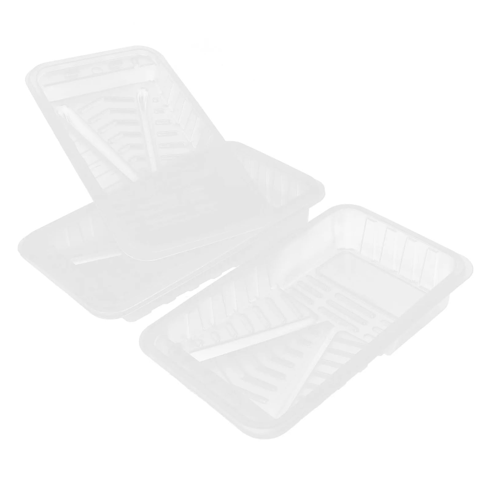 Bandeja de Pintura Repuesto, Bandeja Rodillos for plástico Semitransparente, Revestimiento sartén, Suministros, Uso doméstico, 4 Uds para Pintura