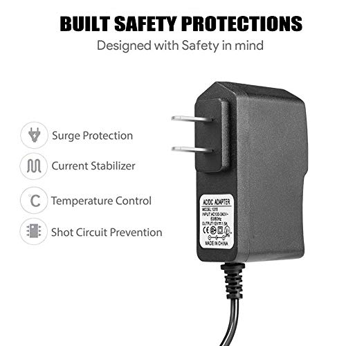 Universal 12V Sony Blu-Ray Dvd Player Power Cord,Ul Listed,Ac Adapter For Sony Bdp-S5200 Bdp-S3200 Bdp-S6700 Bdp-S1700 Bdp-S5700 Bdp-S2700 Blu-Ray Dvd Player.replacement For Sony Ac-M1208Uc Ac Adapter #TOP4