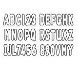 3 Inch Boat Registration Number & Letters Decal Kit Waterproof Marine Vinyl Hull Easy Apply for PWC Jet Ski Pontoon Solid White