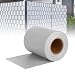 Produktbild LARS360 35m x 19cm PVC Hellgrau Sichtschutzstreifen Sichtschutzfolie Zaunfolie Dick Blickdicht Sichtschutz Doppelstabmattenzaun Windschutz mit 20 x Befestigungsclips für Gartenzaun, Balkon, Terrasse