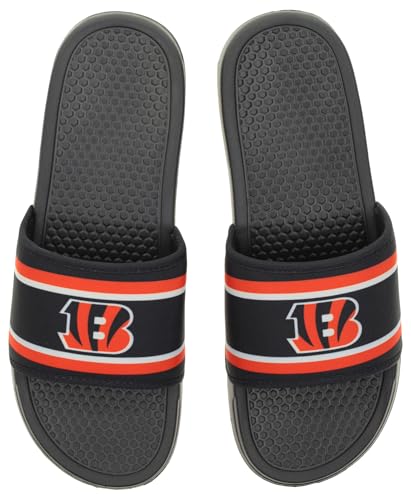Image of FOCO NFL Team Printed Slide Sandals - Officially Licensed Football Fan Footwear for Comfort & Style