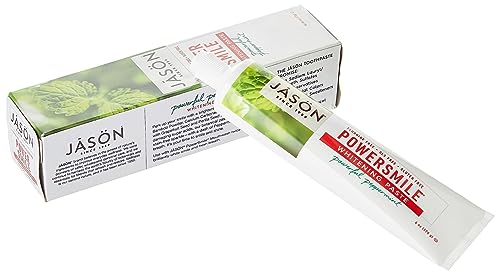 Jason Powersmile Whitening Fluoride-Free Toothpaste, Powerful Peppermint, 6 Oz - Thumbnail 2