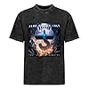 Blue Oyster Cult The Symbol Remains Vinyl cd Cover Summer Casual Tee Short Sleeve Crew Neck Cotton Tops Unisex Washed Vintage T-Shirt Black L #1