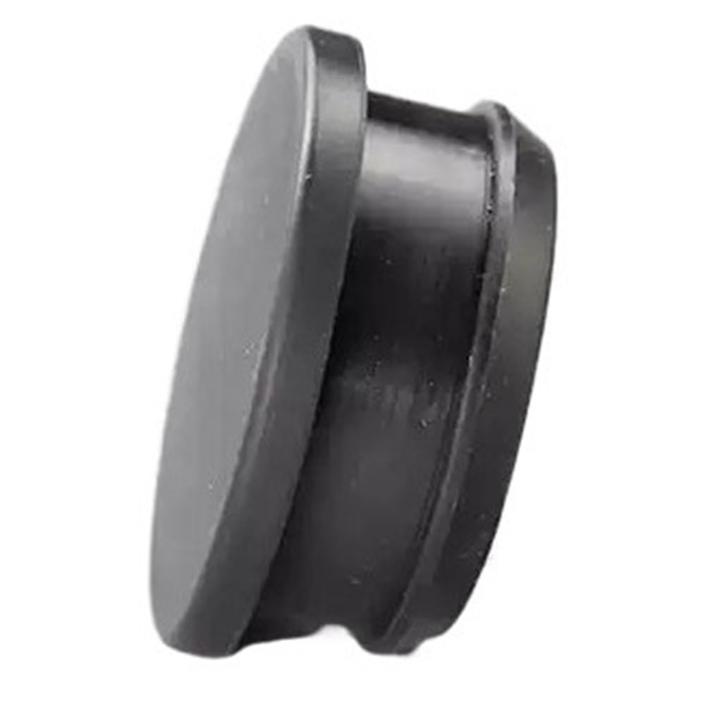 10pcs End Caps Snap On T Type Black Conical Plugs, Friction Resistance Silicone Rubber Replacement Hole Plug(19mm)