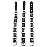 minkissy 3piezas Pulsera De Para Hombre Pulsera Vintage De Cuero Punk Para Decoración De Muñeca