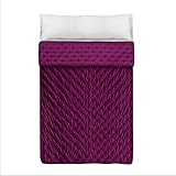 edredon lilas solteiro  Colcha edredón de Terciopelo Lila de Cama de 150 clásica para Dormitorio Iris - LOLAhome