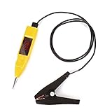 Messen Sie nicht im Bereich oder messen Sie die Spannung von induktiven Komponenten wie Einspritzdüsen und Magnetventilen während des Betriebs, um eine Beschädigung des Spannstiftes zu vermeiden. Testen Sie keine Hochfrequenzspannung, wie z. B. den Blinkerrelaisausgang.