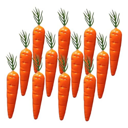 VICASKY 20 Stück Teiliges Künstliche Mini Karotten aus Schaumstoff Lebensechte Deko möhren für DIY Bastelprojekte Osterhasen Dekoration und Kreative Tischdeko Kindersichere Vielseitige