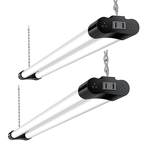 KNATFO LED Shop Light 4FT 120W, Linkable LED Light Fixture, 13000LM Shop Light for Workshop, Super Bright 5000K Daylight Led Ceiling Shop Lights, Hanging or Surface Mount with 1.5M Power Cord (2 Pack) KNATFO LED Shop Light 4FT 120W, Linkable LED Light Fixture, 13000LM Shop Light for Workshop, Super Bright 5000K Daylight Led Ceiling Shop Lights, Hanging or Surface Mount with 1.5M Power Cord (2 Pack)