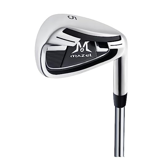 MAZEL Single Golf Iron 4,5,6,7,8,9, Pitching Wedge,Sand Wedge with Steel Shafts for Right Handed Golfers (# 5 Individual Iron)