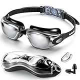 Zerhunt Schwimmbrille für Herren Damen Jugendliche,Taucherbrille Erwachsene Antibeschlag und UV Schutz,Wassersport Schwimmbrillen Swimming Goggles Geschenke für Männer Frauen Mädchen 10+ Jahre