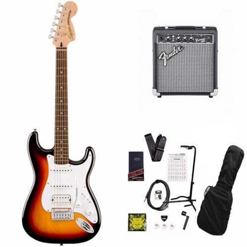 Squier Affinity Series Stratocaster Junior HSS Laurel Fingerboard White PG3-Color Sunburst 10WAvtGLM^[S҃ZbgR
