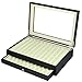 Produktbild MR Maestro Relojero - Stifthalterbox mit Vitrine | Platz für 23 Schreibgeräte | Füllfederhalterbox | Kugelschreiber Aufbewahrung | Schwarz Holzstifte | Holz und Glas, Elegantes Geschenk