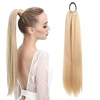 1 Stück Zopf Extensions Ponytail Haarverlängerung Für Damen und Mädchen 60 Cm Lang, Glatter Pferdeschwanz