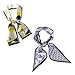 Curve Muse Long Neckerchief Pure Skinny Scarf Necktie Handbag Wrap Handle Belt-2 Pack-Pack A