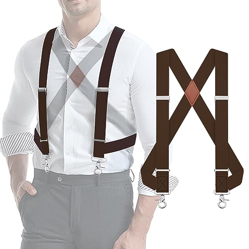 Image of Suspenders for Men Suspenders for Jeans Heavy Duty Big and Tall