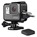 Frame Mount Housing Case for GoPro Hero 5/6 Black Action Camera and GoPro Hero 7 Black Cameras - Protective Case with Quick Release Buckle, Long Thumb Bolt Screw, and Lens Cap - Black