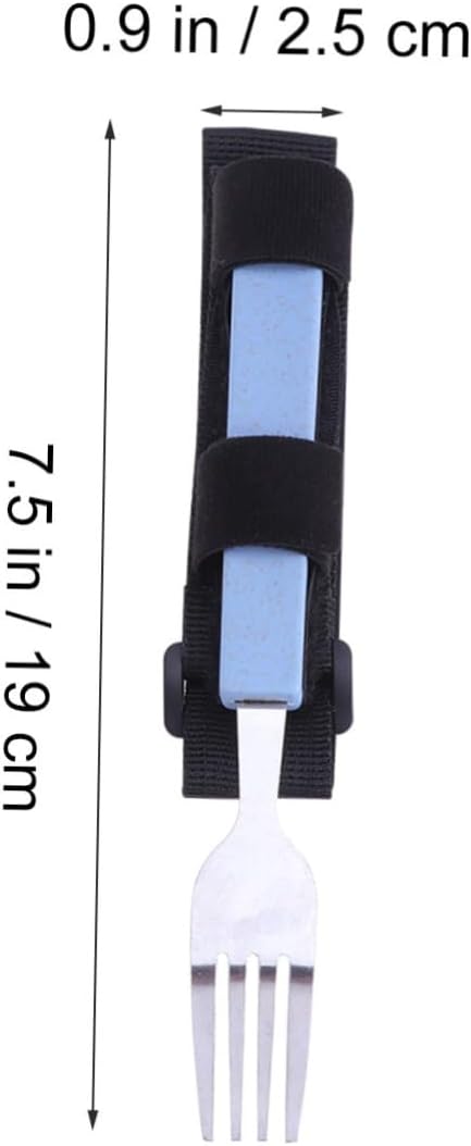 Adjustable Strap Fork for Elderly Disabled Handicapped Safe Eating Utensils