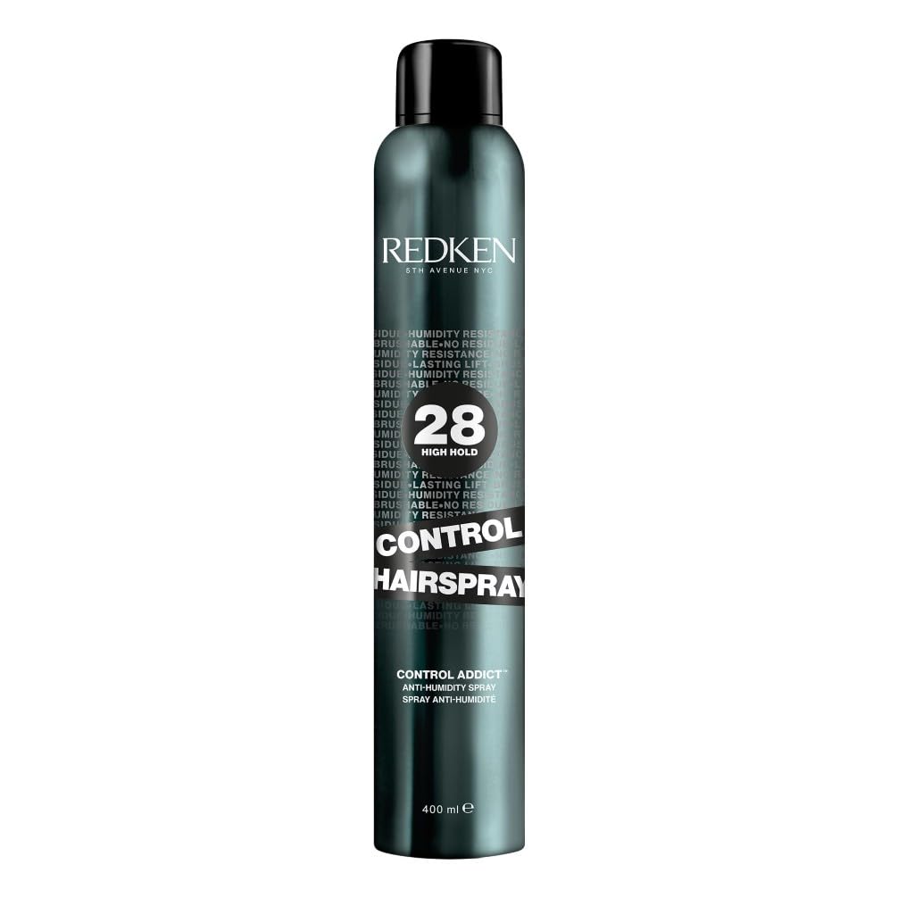 REDKEN Control Hairspray, 24-Hour Humidity Control, Extra Strong Flexible Hold, Vegan Formula, 400ml