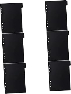 WOFASHPURET 6 Peças A5 Inserções De Fichário De Notebook Divisórias De Fichário Divisórias De Fichário Divisórias De Plástico Divisórias De Página Com Abas Fichário Fichário Página De Caderno