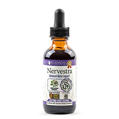 Nervestra - Advanced Nerve Support Supplement - Liquid Delivery For Better Absorption - Alpha Lipoic Acid, Vitamin B6, White Willow Bark Turmeric, Passionflower & More! #TOP30