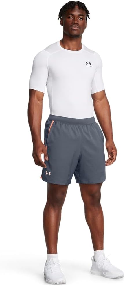 Under Armour Men's Launch Texture Shorts in Grey