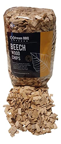Exstream Astillas de madera para ahumar barbacoa *Más de 16 sabores en 1, 5 y 10 litros* (haya 1 litro)