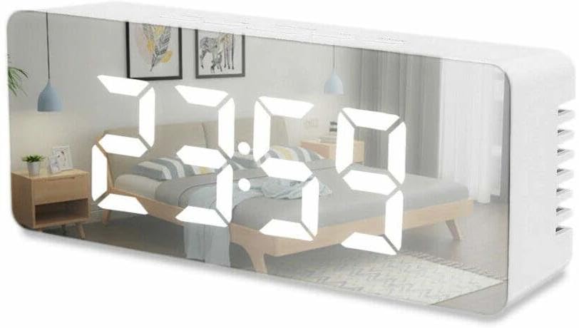 594_MF Store Digital Silver Clock