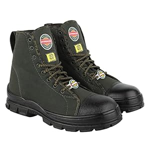 Liberty Warrior 88-46HSTG Jungle Boot for Men Soft Toe Olive Green & Black, Army Shoes For Men, Sizes – 5UK-11UK