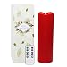 Remote Control 3D Moving Flame Led Candle with Timer, Battery Operated Candle for Home and Christmas Decoration, 3x9 Inch, Red