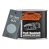 TRISTARcolor Pintura automotriz Bote listo para pulverizar para Opel 9UV Silver Grey Pintura base 0,5L