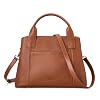 befen Genuine Leather Handbag for Women Small Soft Satchel Tote Bags Crossbody Shoulder Purses with Zipper