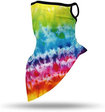 Colorful Cool Unisex Biker Face Mask, Rave Bandana, Neck Gaiter, Scarf, Summer Balaclava for Dust Wind UV Protection