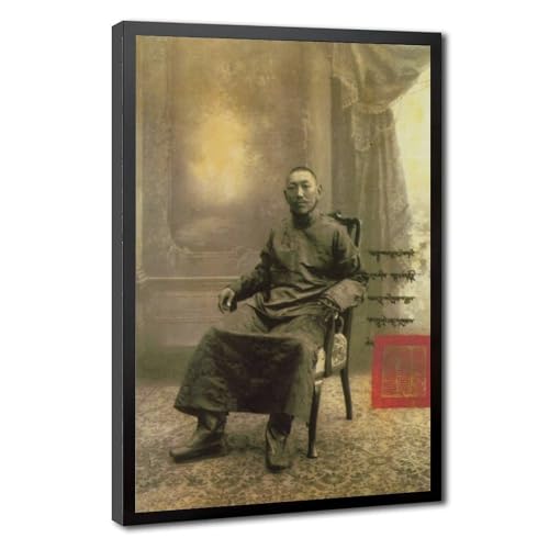 Toile H.H. Le 13e Dalai Lama decoration murale salon tableau suspendu bouddhisme