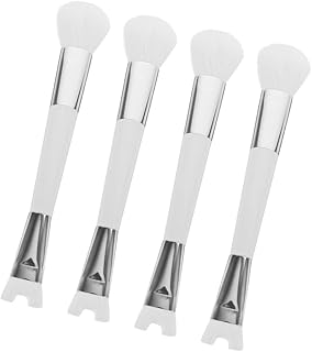 4 brochas de doble cabeza para rubor, gel par...
