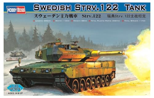 Kit de montage STRV 122 Hobbyboss échelle 1/35 pour modélisme militaire