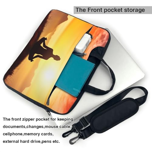 Maletín para laptop 13-15.6 pulg negro protector y portátil miniatura 5