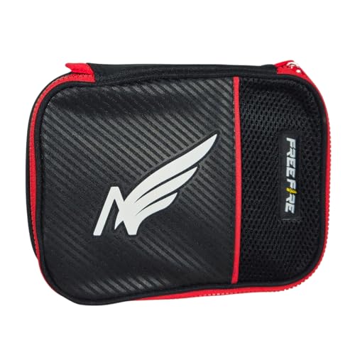 Estojo Box Escolar Fire com 36 Elásticos, Compartimento Interno (Preto)