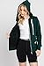 Urban Look Womens Active Long Sleeve Fleece Zip Up Hoodie (X-Large, Hunter Green)