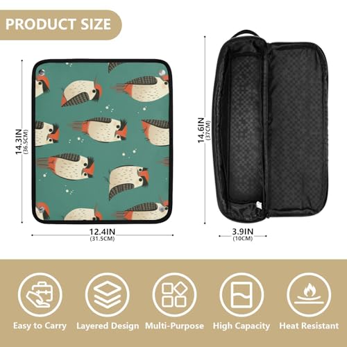 Bolsa de viaje para plancha de cabello y tapete resistente al calor miniatura 4