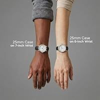 Timex Women's Easy Reader 25mm Watch – Silver-Tone Case White Dial with Black Leather Strap — image 8
